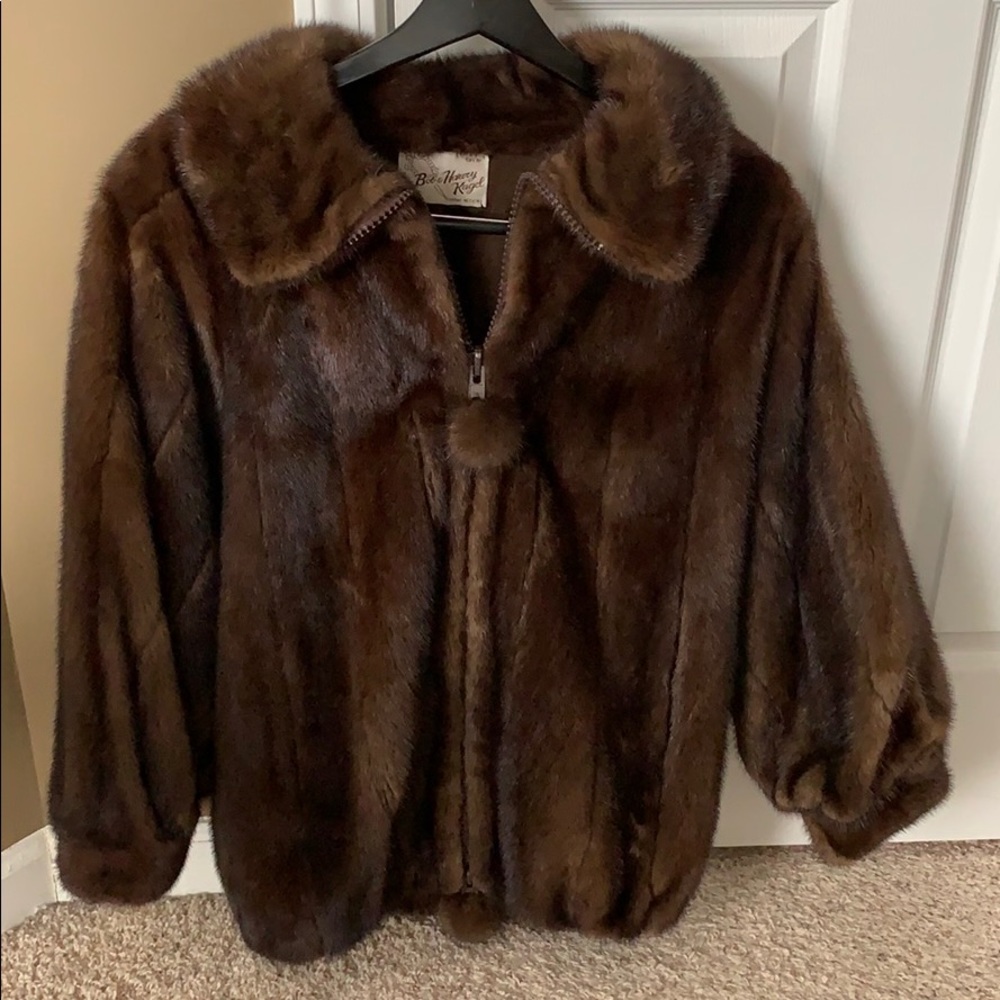 Mink Fur Bomber Jacket